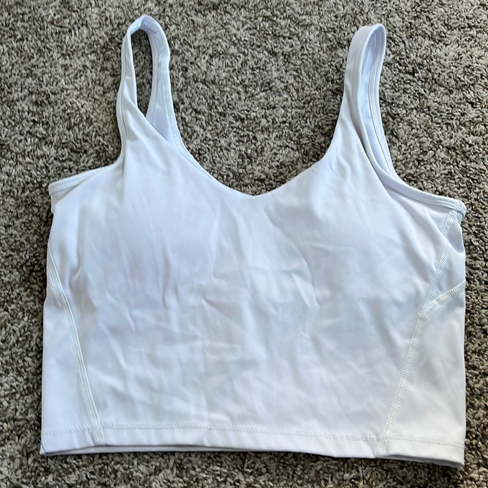 White Align Tank Amazon Dupe Size S